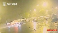 视频｜实拍两车猛烈相撞沃尔沃空中旋转360度解