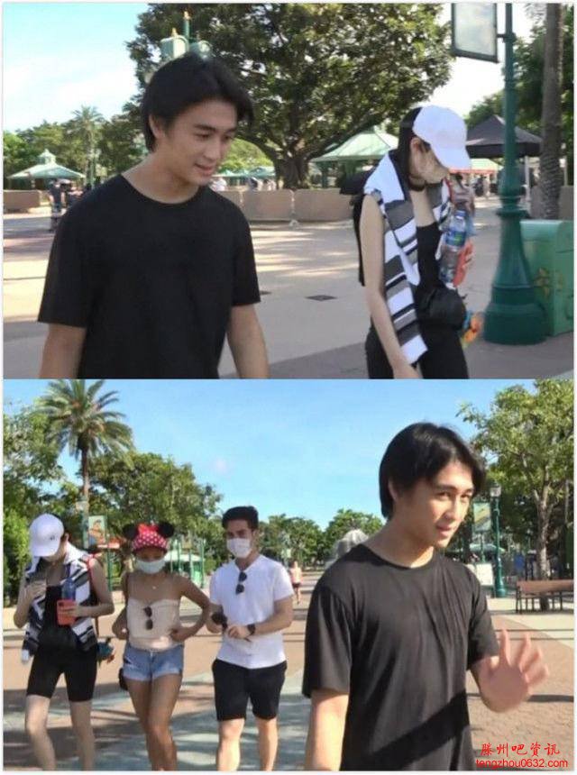 何猷君奚梦瑶守孝期间同游迪士尼，儿子在家，8个月大很难带他来
