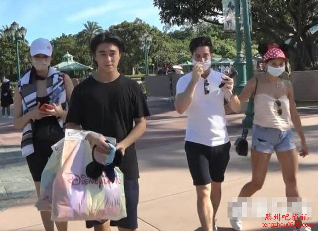 何猷君奚梦瑶守孝期间同游迪士尼，儿子在家，8个月大很难带他来