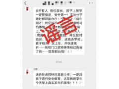 南充警方辟谣女孩上学路上被强拽上车
